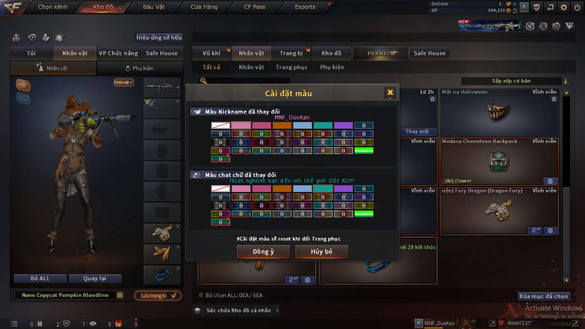 shop acc cf uy tin gia re